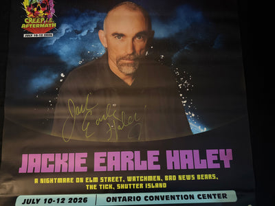 Creep I.E. Aftermath Signed vinyl Banners 30"X30" (Jackie Earle Haley)