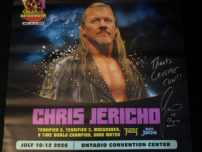 Creep I.E. Aftermath Signed vinyl Banners 30"X30" (Chris Jericho)