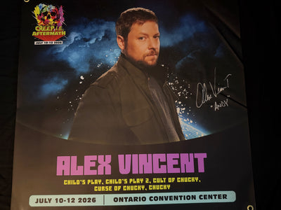 Creep I.E. Aftermath Signed vinyl Banners 30"X30" (Alex Vincent)