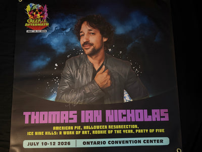 Creep I.E. Aftermath Signed vinyl Banners 30"X30" (Thomas Ian Nicholas)