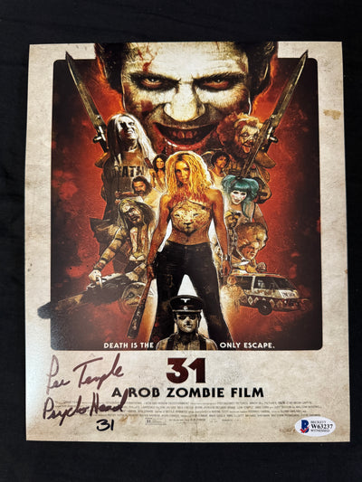 Lew Temple signed Rob Zombie's 31 8x10 photo W/ Beckett Witnessed COA