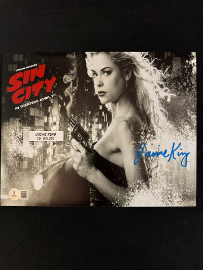 Jaime King signed Sin City 8X10 photo W/ Beckett Witnessed COA