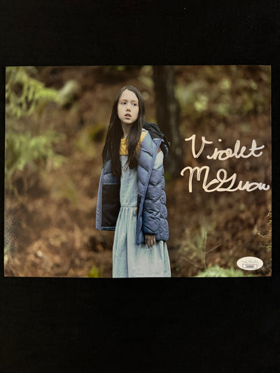 Violet McGraw signed Megan 8X10 photo W/ JSA COA