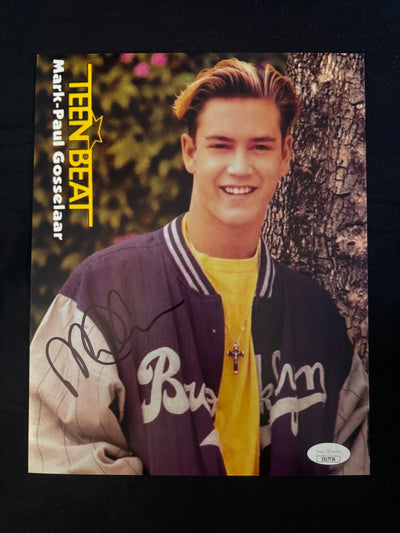 Mark-Paul Gosselaar signed Saved By The Bell 8X10 photo W/ JSA COA