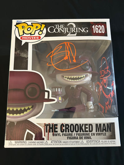 Javier Botet signed The Conjuring 2 Crooked Man Super Funko Pop with sketch **RARE** W/ Beckett witnessed COA