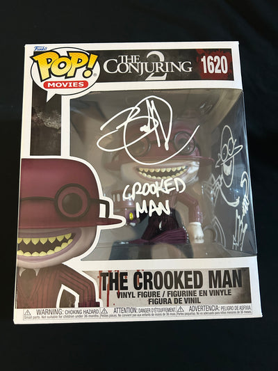 Javier Botet signed The Conjuring 2 Crooked Man Super Funko Pop with sketch **RARE** W/ Beckett witnessed COA