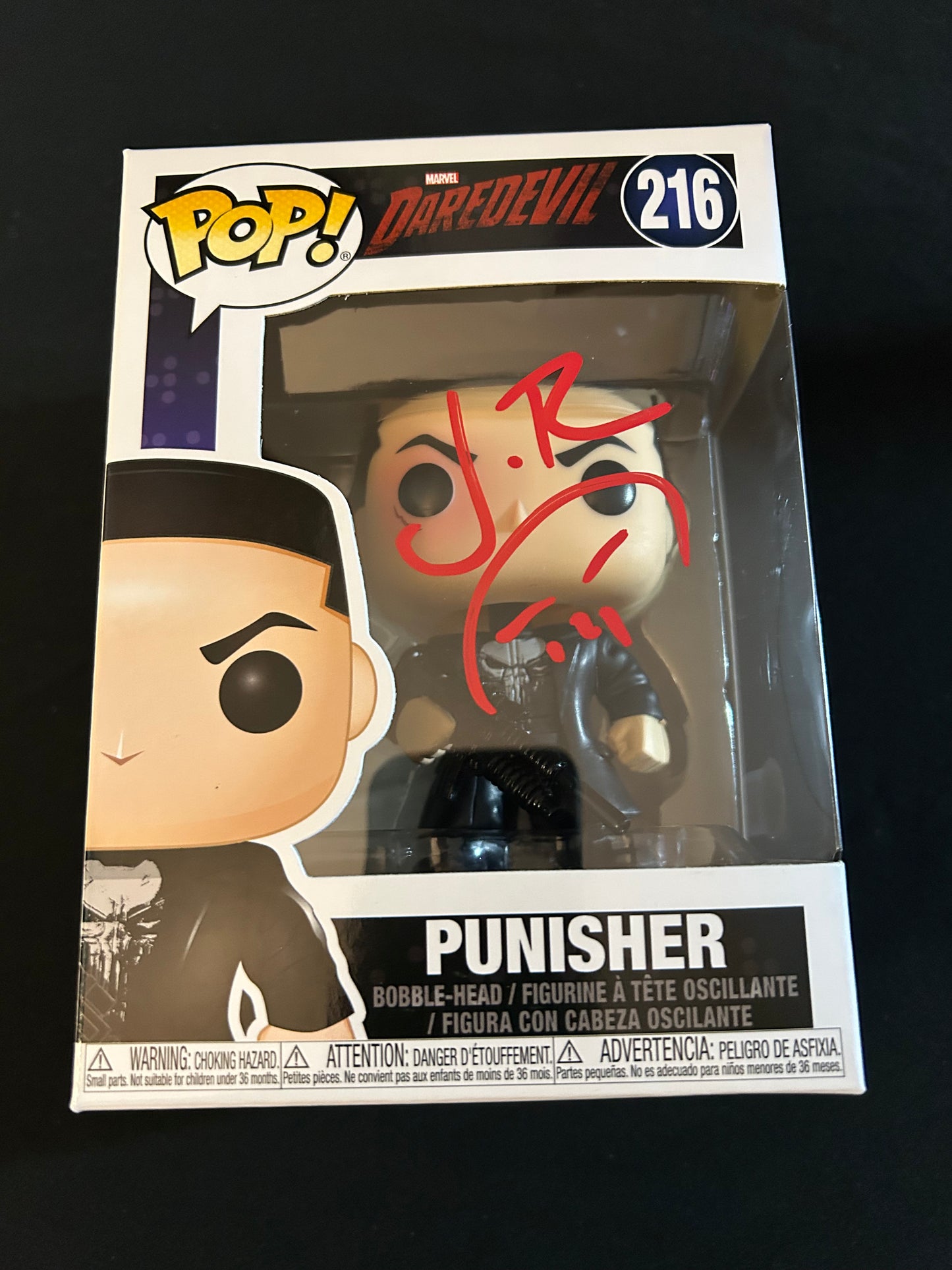 Jon Bernthal signed Punisher/Daredevil Funko Pop W/ Beckett witnessed COA