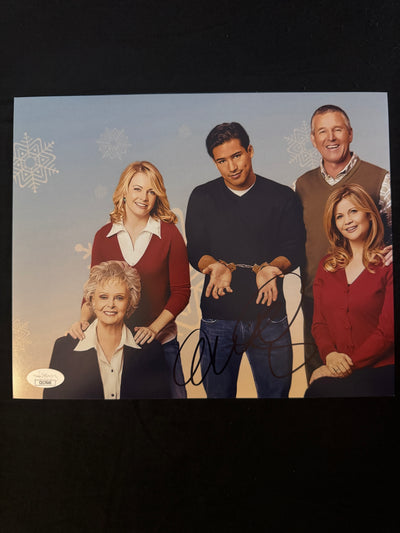 Mario Lopez signed Holiday In Handcuffs 8X10 photo W/ JSA COA
