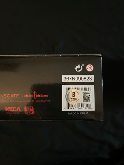 Tobin Bell signed Saw NECA Ultimate (Red Robe) W/ Beckett witnessed COA