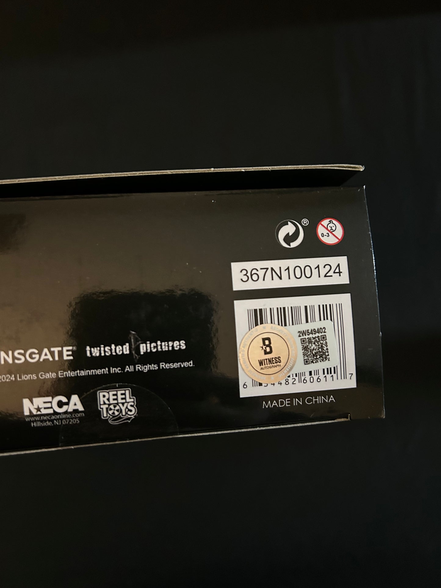 Tobin Bell signed Saw NECA Ultimate (Black Robe) W/ Beckett witnessed COA