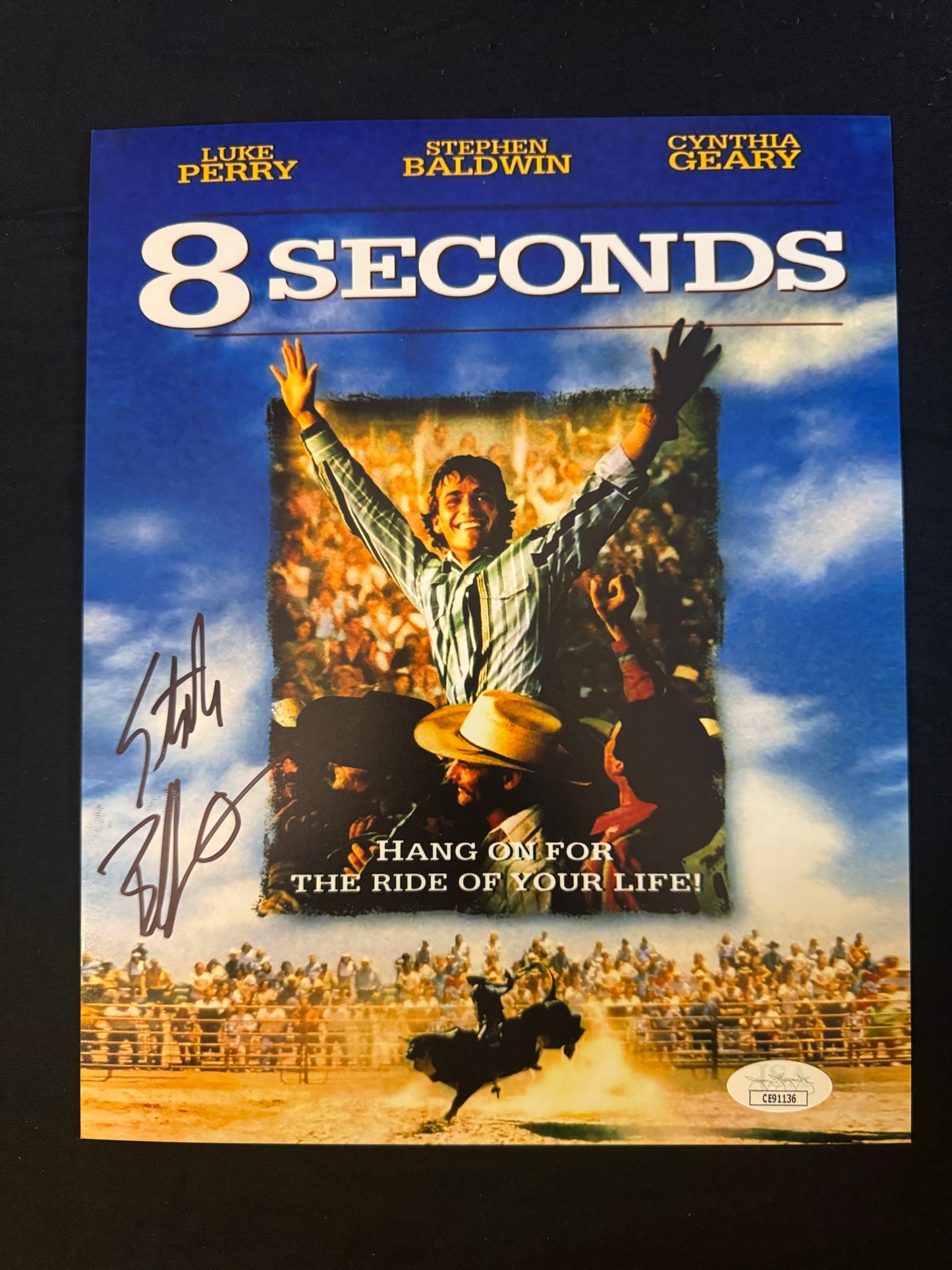 Stephen Baldwin signed 8 Seconds 8X10 photo W/ JSA COA