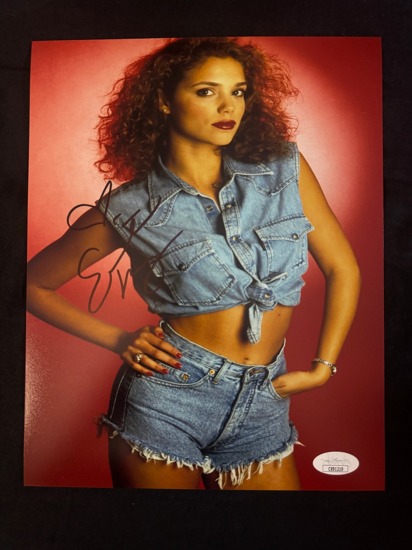 Elizabeth Berkley signed Saved By The Bell 8X10 photo W/ JSA COA