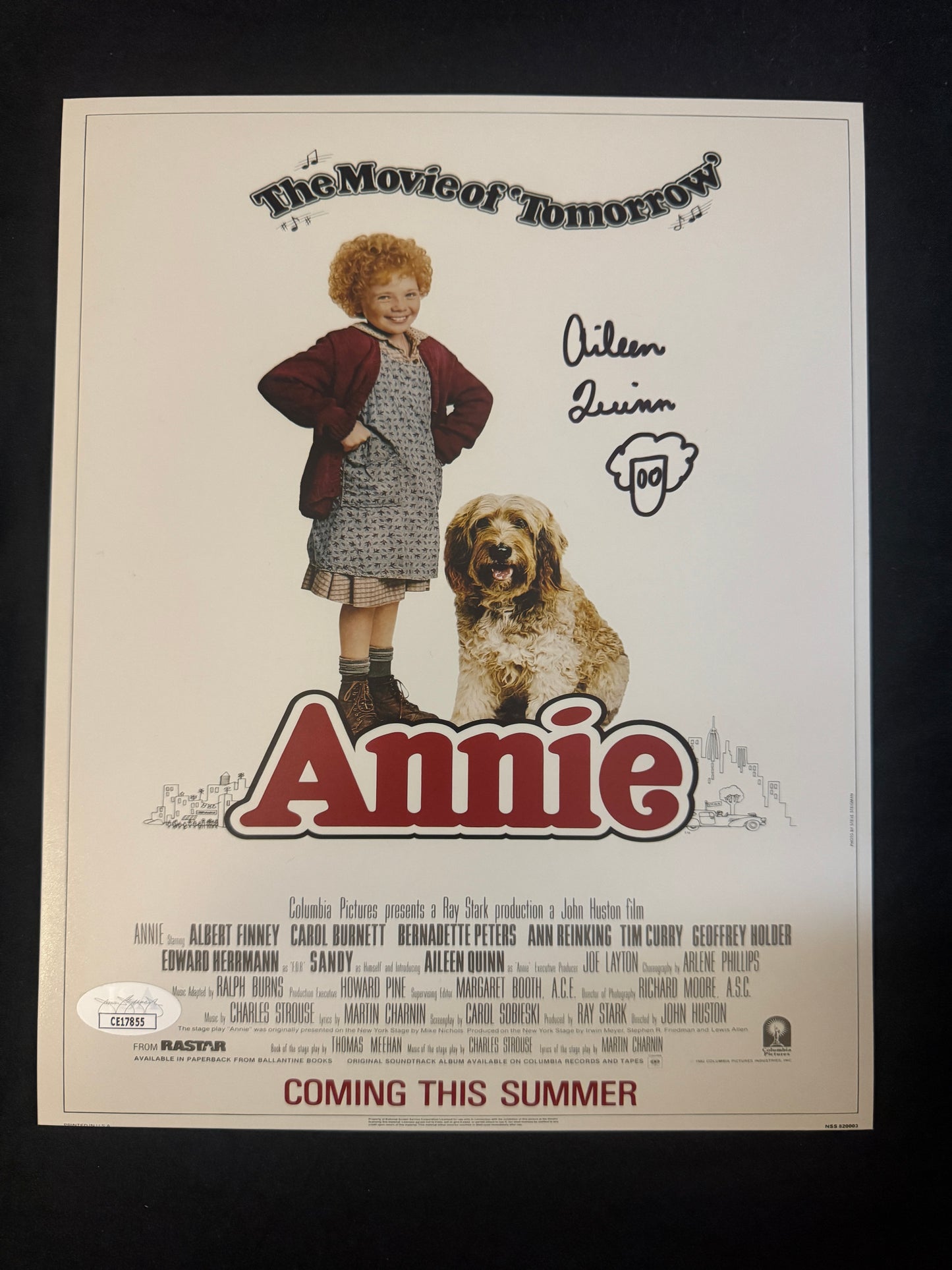 Aileen Quinn signed Annie 8X10 photo W/ JSA COA