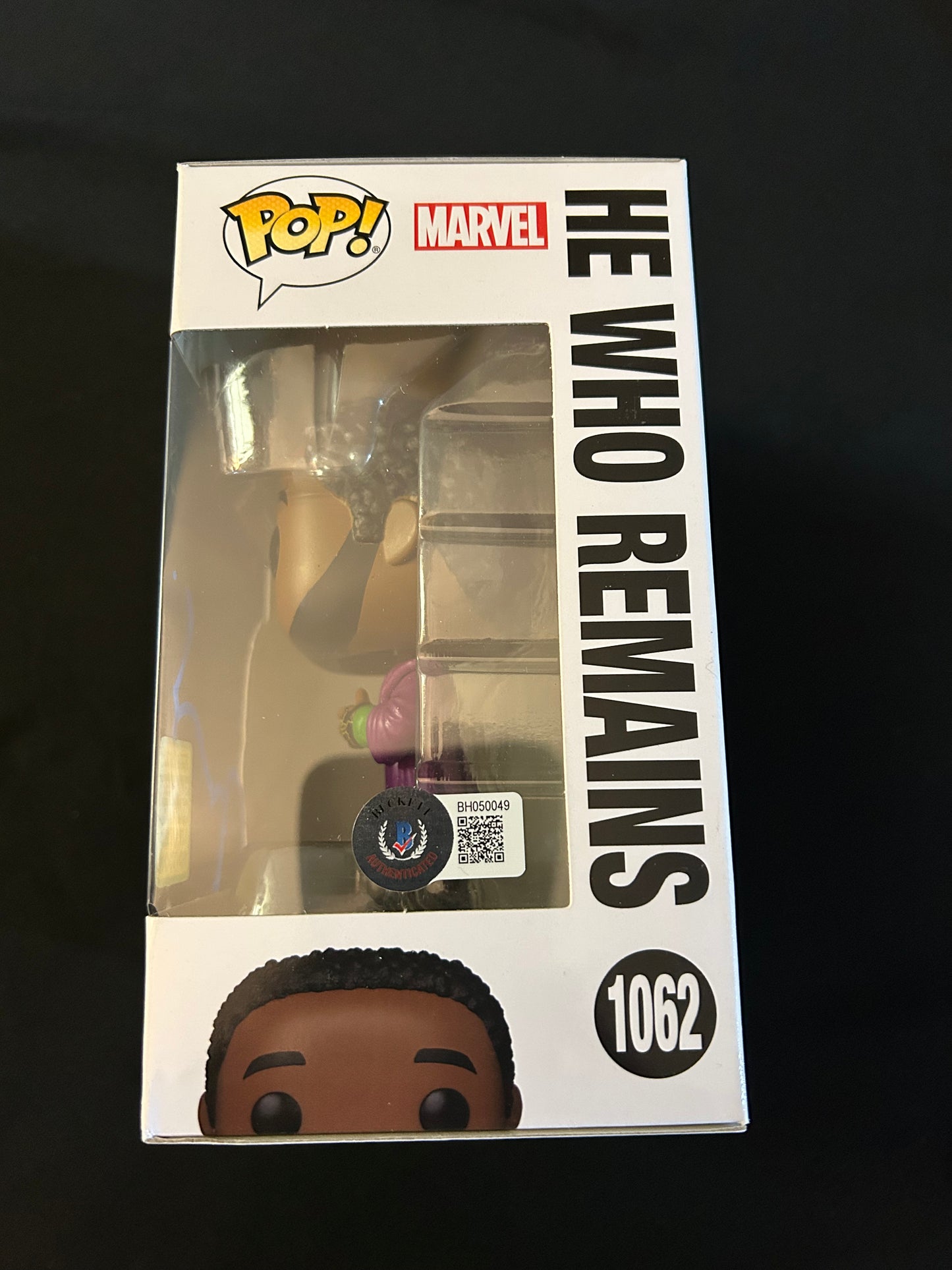 Jonathan Majors signed Loki He Who Remains Funko Pop W/ Beckett COA