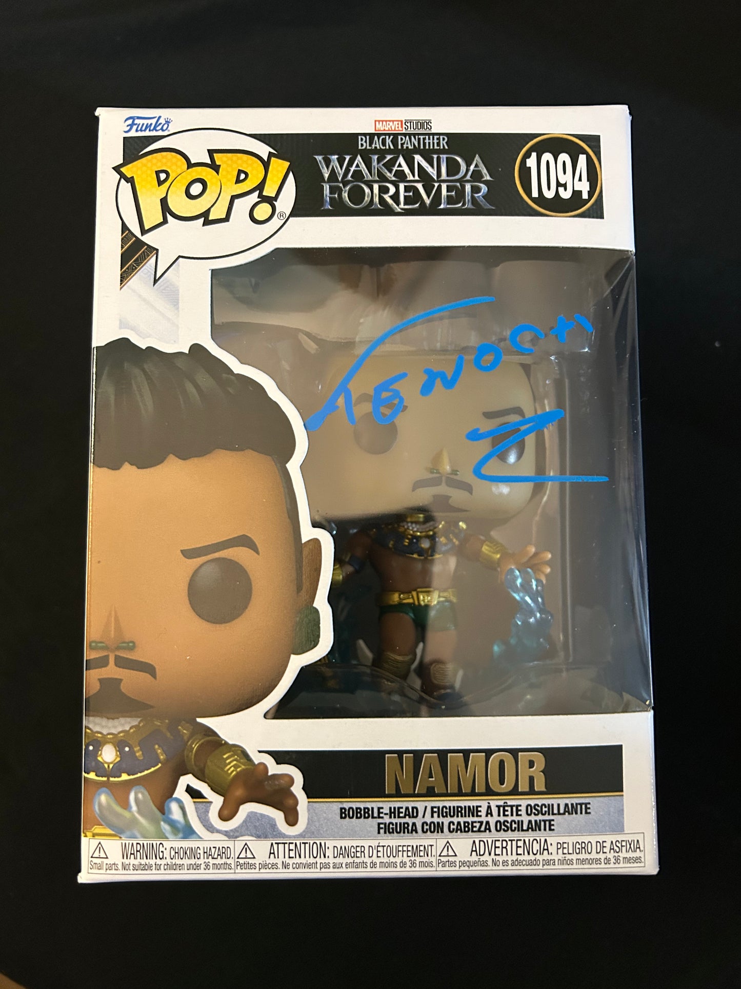 Tenoch Huerta signed Wakanda Forever Namor Funko Pop W/ Beckett COA