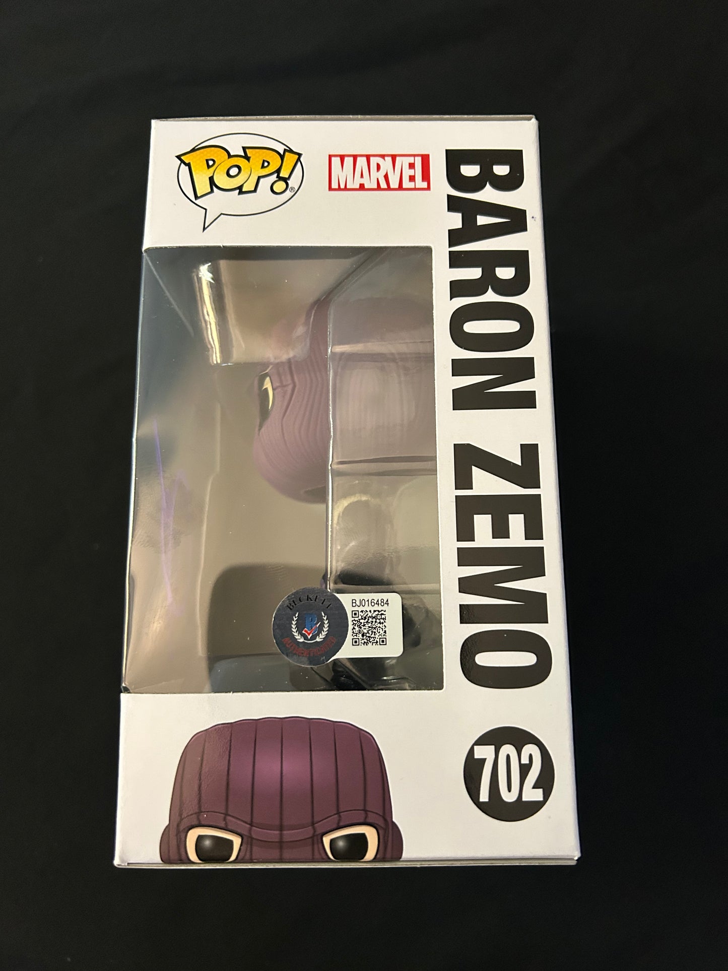 Daniel Bruhl signed The Falcon and the Winter Solider Baron Zemon Funko Pop W/ Beckett COA