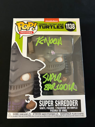 Kevin Nash signed TMNT Super Shredder (Super Shredder inscribed) Funko Pop W/ JSA COA