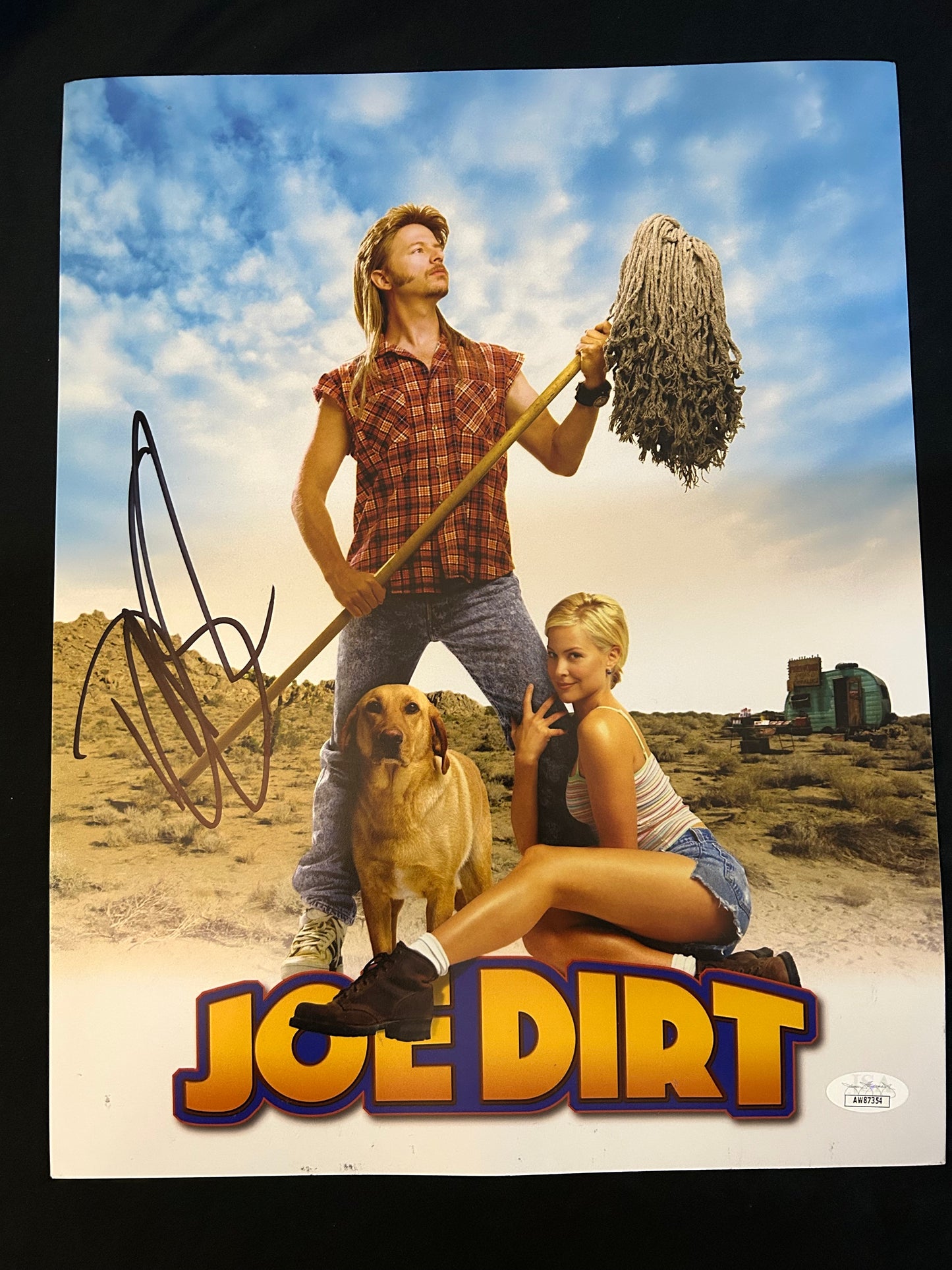 David Spade signed Joe Dirt 11x14 photo W/ JSA COA