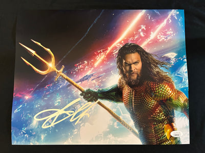Jason Mamoa signed Aquaman 11x14 photo W/JSA COA