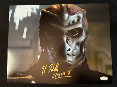 Kane Hodder signed Jason X 11x14 photo W/JSA COA