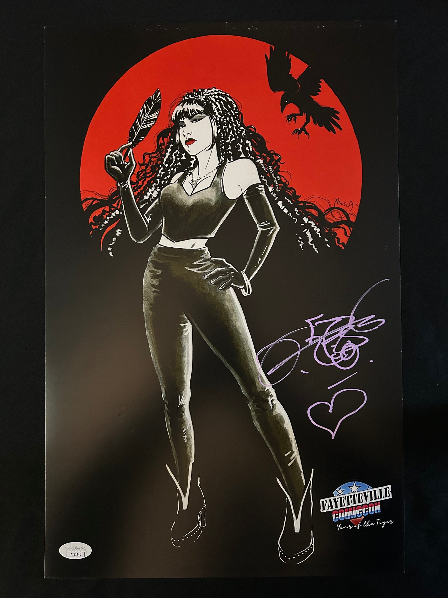 Bai Ling signed The Crow 11x17 photo W/JSA COA