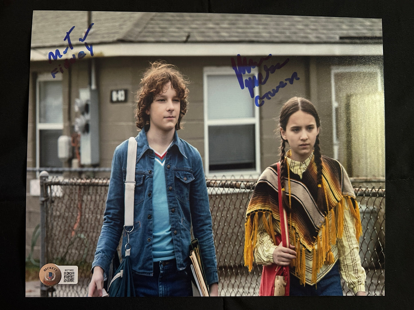 Mason Thames & Madeleine McGraw signed The Black Phone 8x10 photo W/ Beckett witnessed COA
