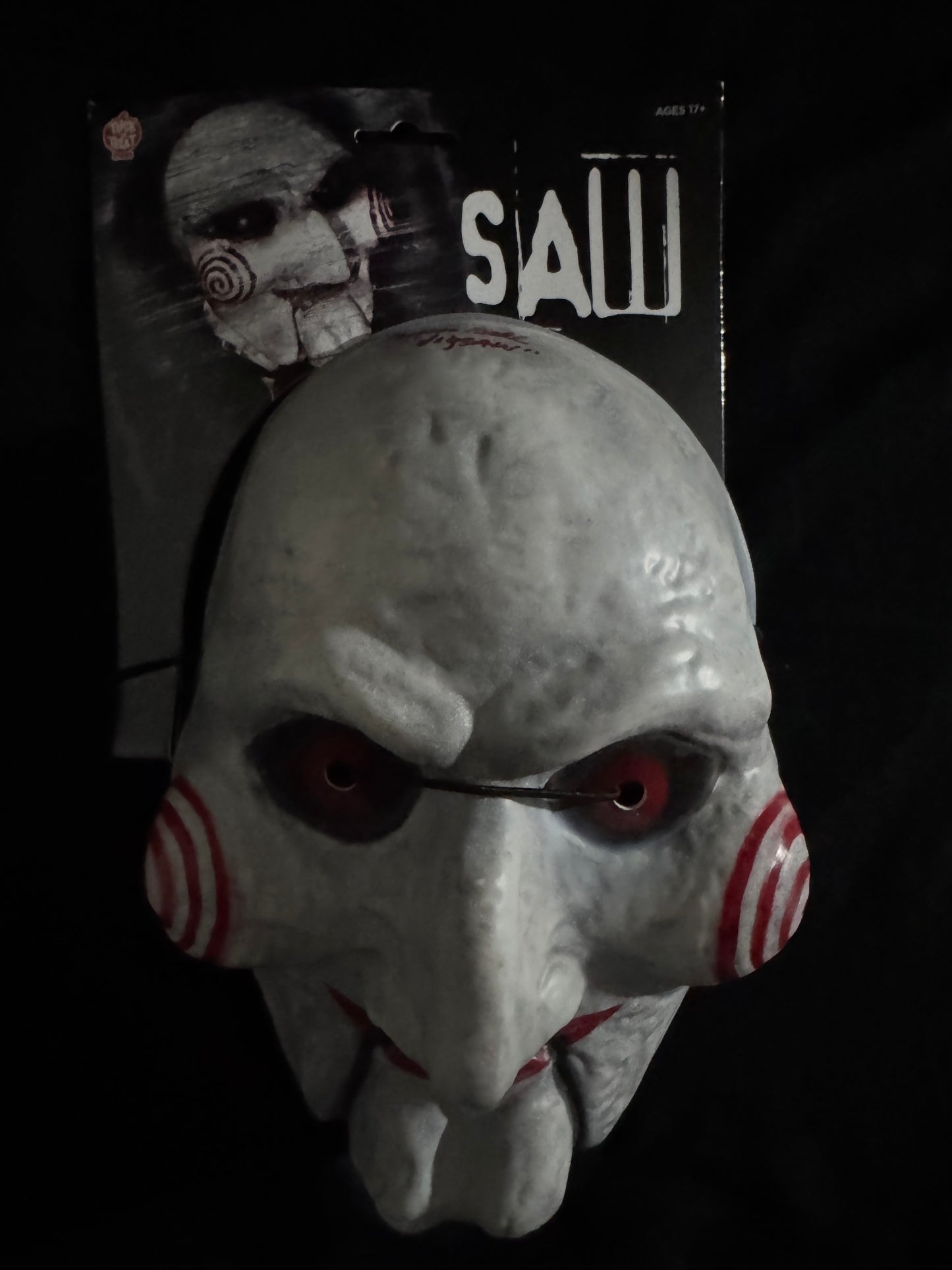 Tobin Bell signed Plastic Mask W/ Beckett COA