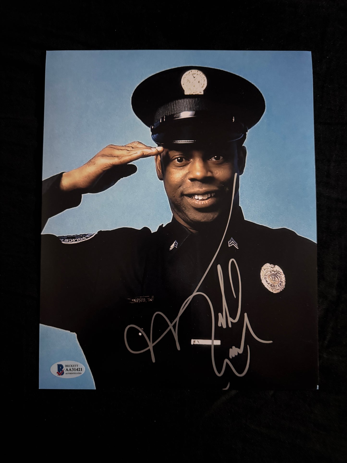 Michael Winslow signed 8X10 photo W/ Beckett COA