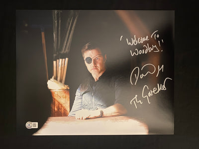 David Morrissey Signed with inscription The Walking Dead 11x14 Photo W/ Beckett COA