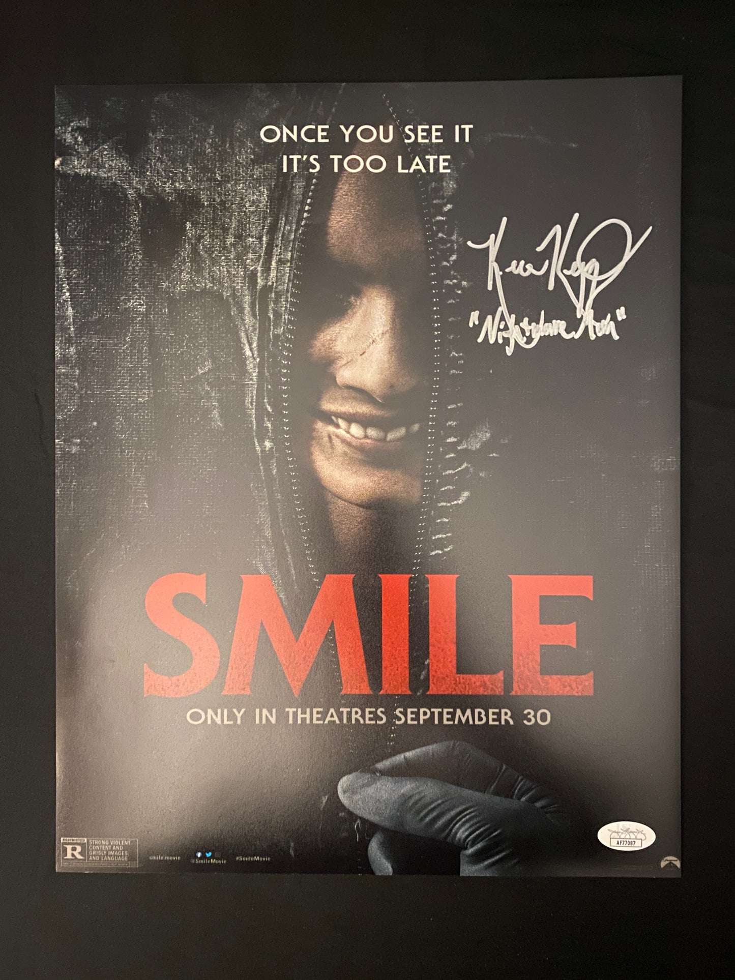 Kevin Keppy signed Smile 11X14 Photo W/ JSA COA