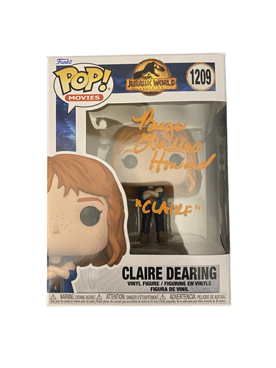 Bryce Dallas Howard Signed Claire Dearing Funko Pop Jurassic World W/ Beckett COA