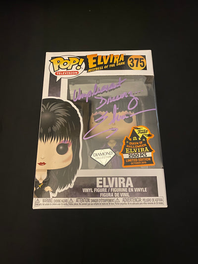 Cassandra Peterson Signed Elvira Pop limited Edition 2500 pieces W/ Beckett COA