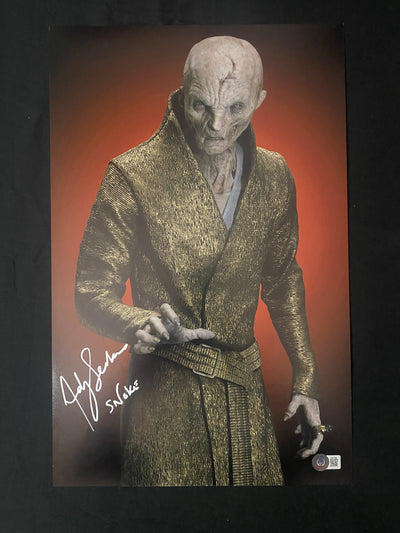 Andy Serkis signed Star Wars 11x17 photo W/ Beckett COA