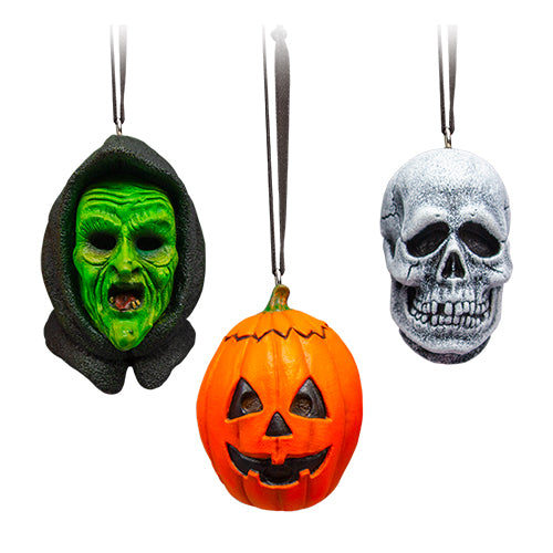 HOLIDAY HORRORS - HALLOWEEN III: SEASON OF THE WITCH - SILVER SHAMROCK ORNAMENT 3 PACK