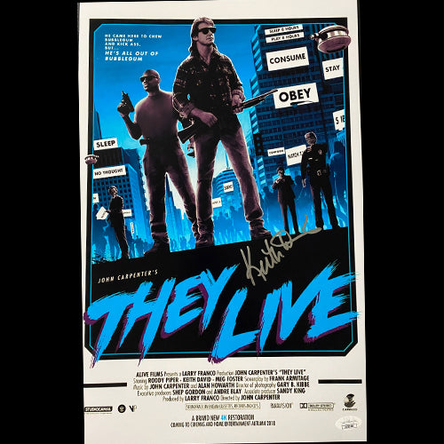 Keith David signed They Live 11X17 photo W/ JSA COA