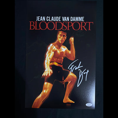 Frank Dux signed Bloodsport 11X17 Photo W/ JSA COA