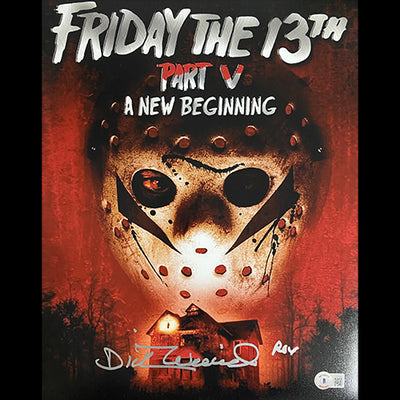 DICK WEIAND Signed 11x14 Photo Friday the 13th Part 5 W/ Beckett witnessed COA